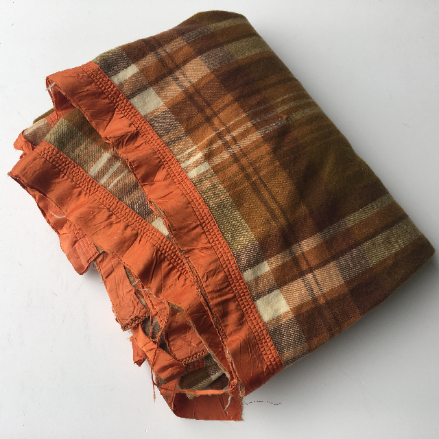 BLANKET, Rust Brown - Ripped Edge